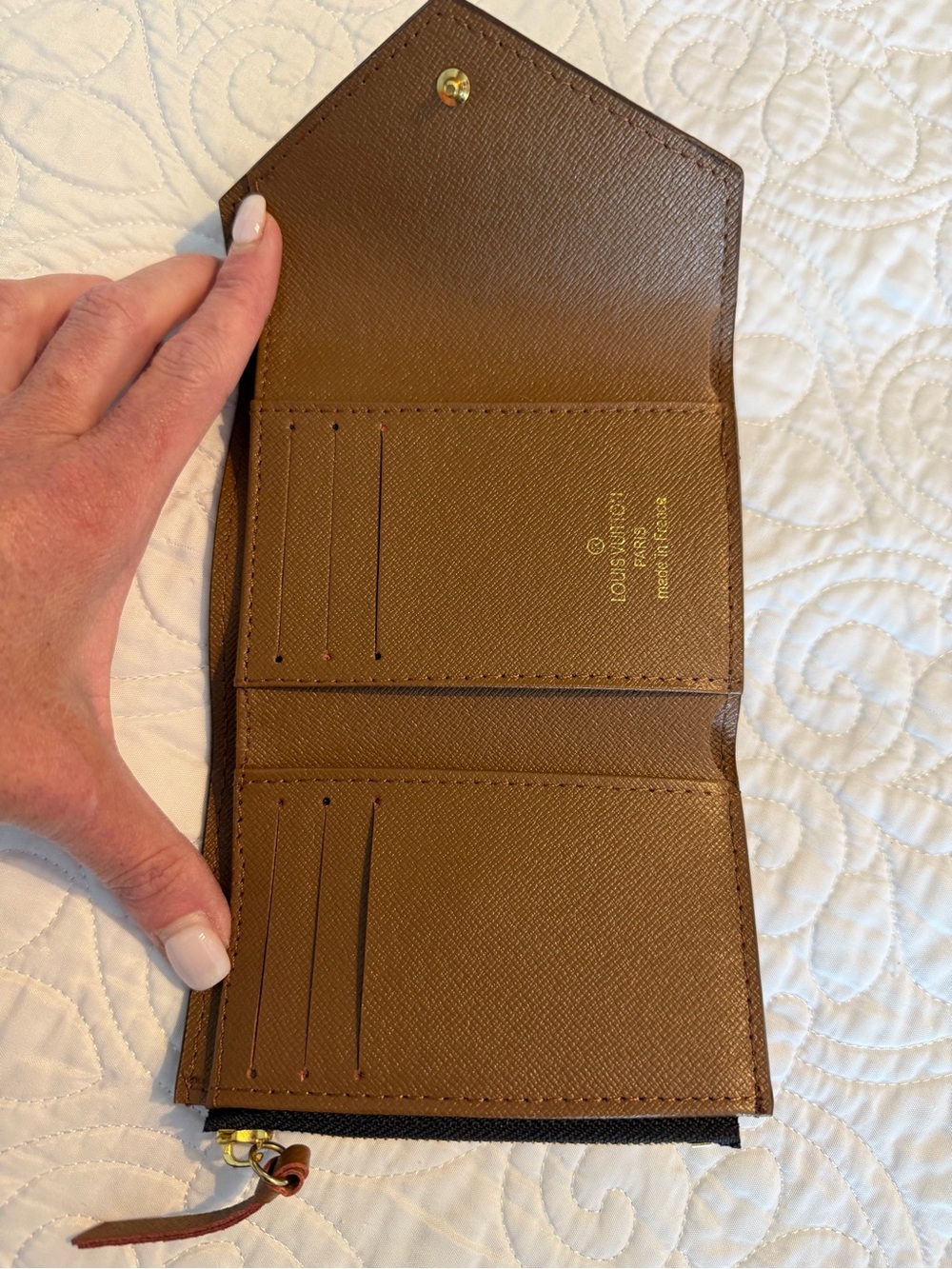 Louis Vuitton Monogram Canvas Small Envelope Wallet in Brown - Picture 3 of 4
